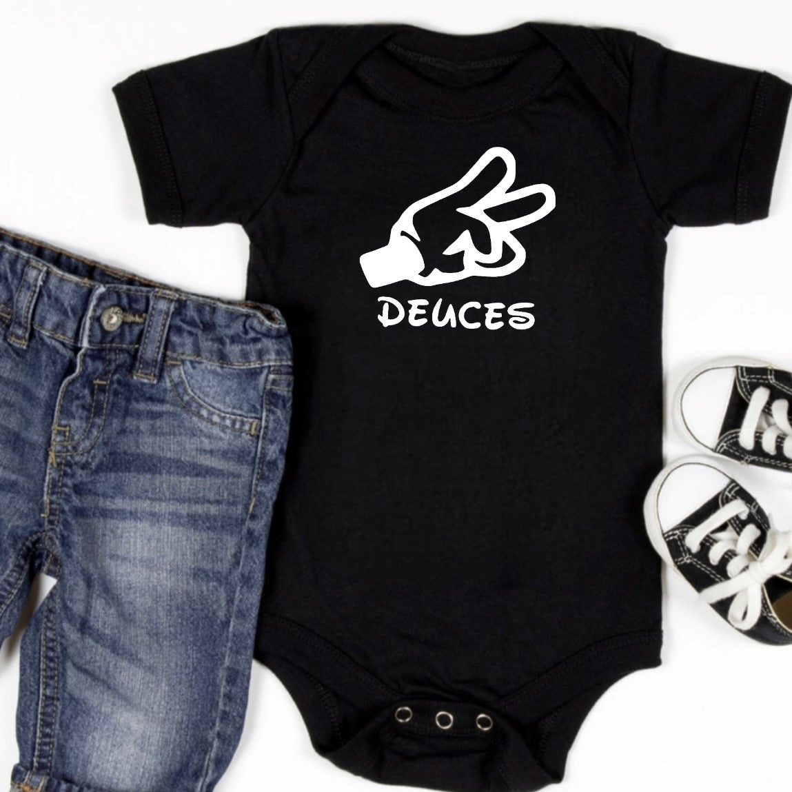 Deuces Onesie
